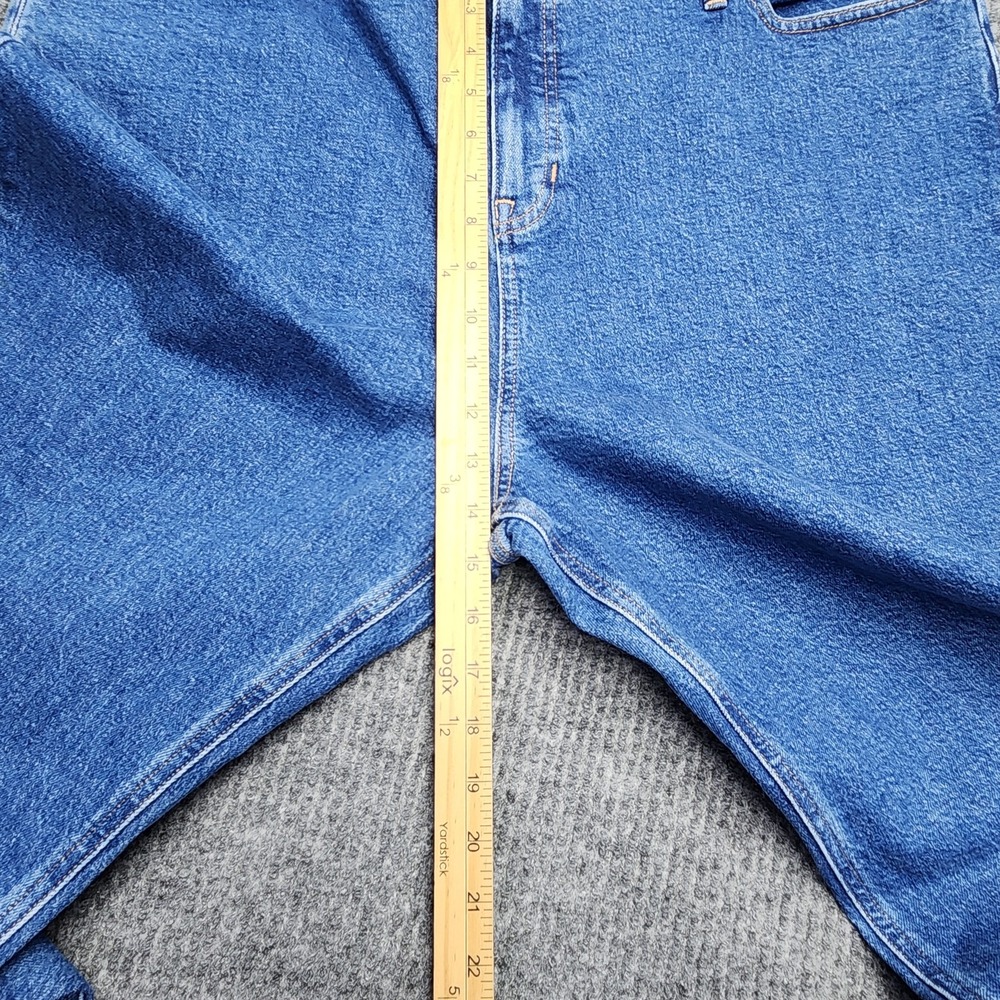 J.Crew Classic Straight Jeans Womens 35x30 Blue Medium Wash Stretch Denim Pants - Picture 8 of 11